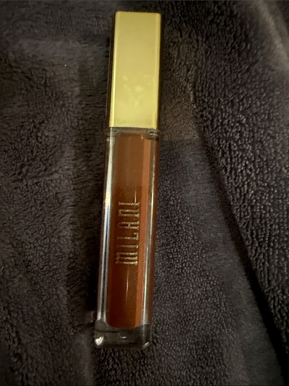 Milani Liquid Lipstick shade covet (Brown) with Gold Cap